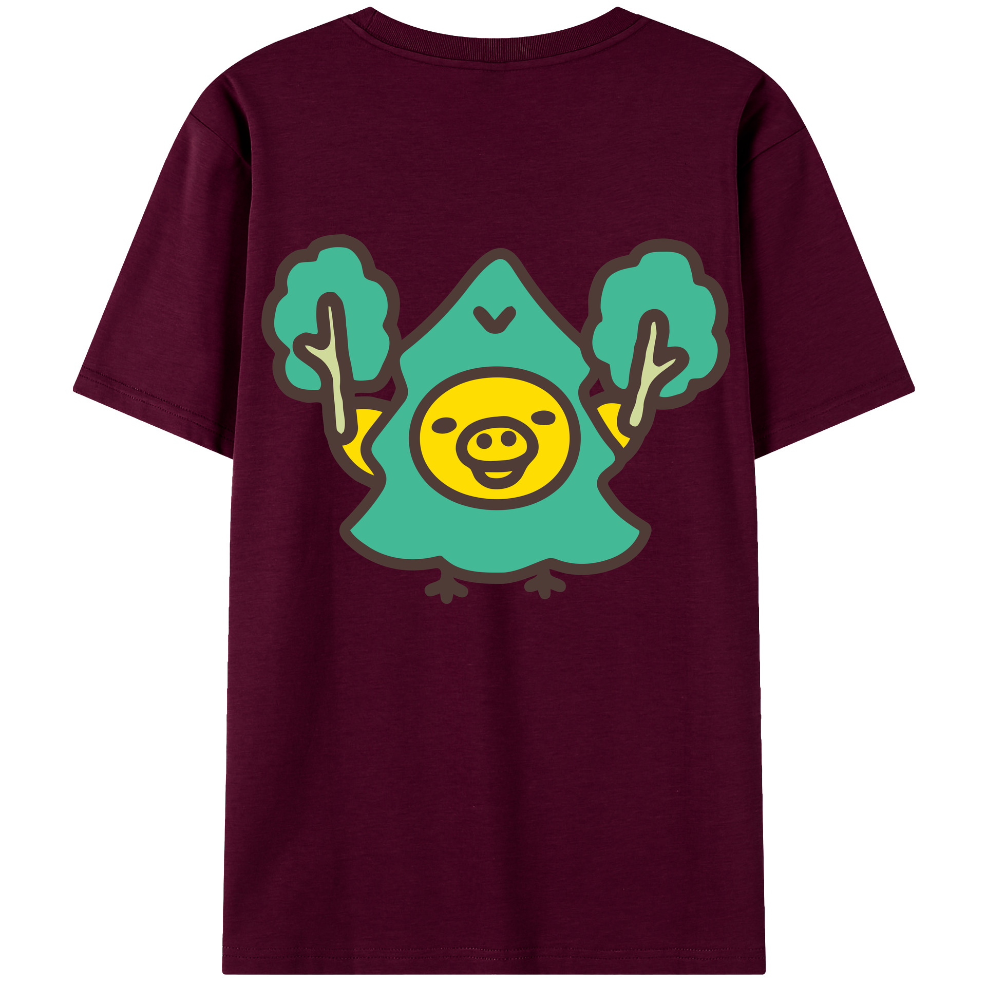 （画像用） リラックマ リラックマ キイロイトリ Rilakkuma Korilakkuma Kiiroitori レディース半袖Tシャツ(バックプリント)